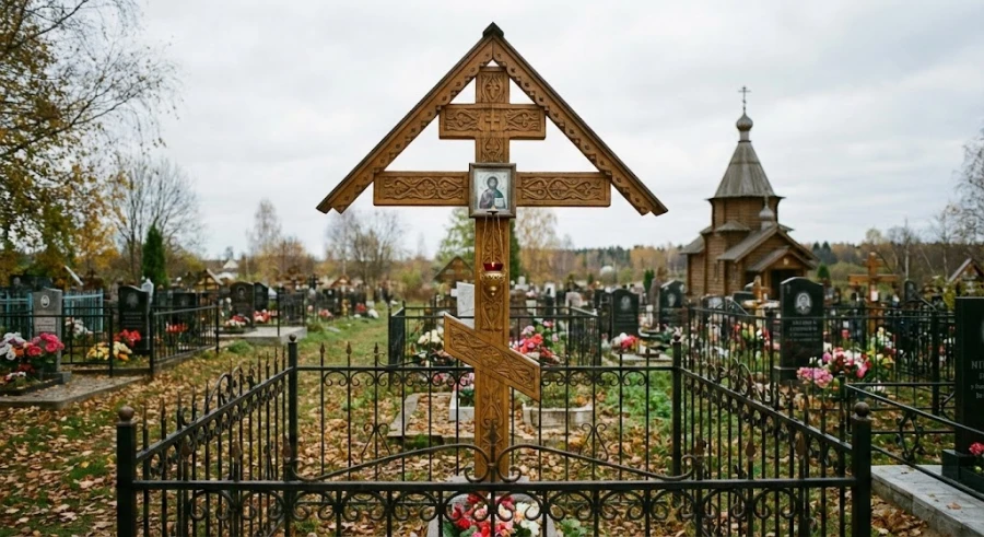 pravoslavnyj-krest-i-nizkaya-ograda